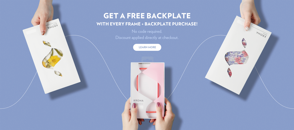 Now Offering A Free Backplate With Every Frame + Backplate Purchase!